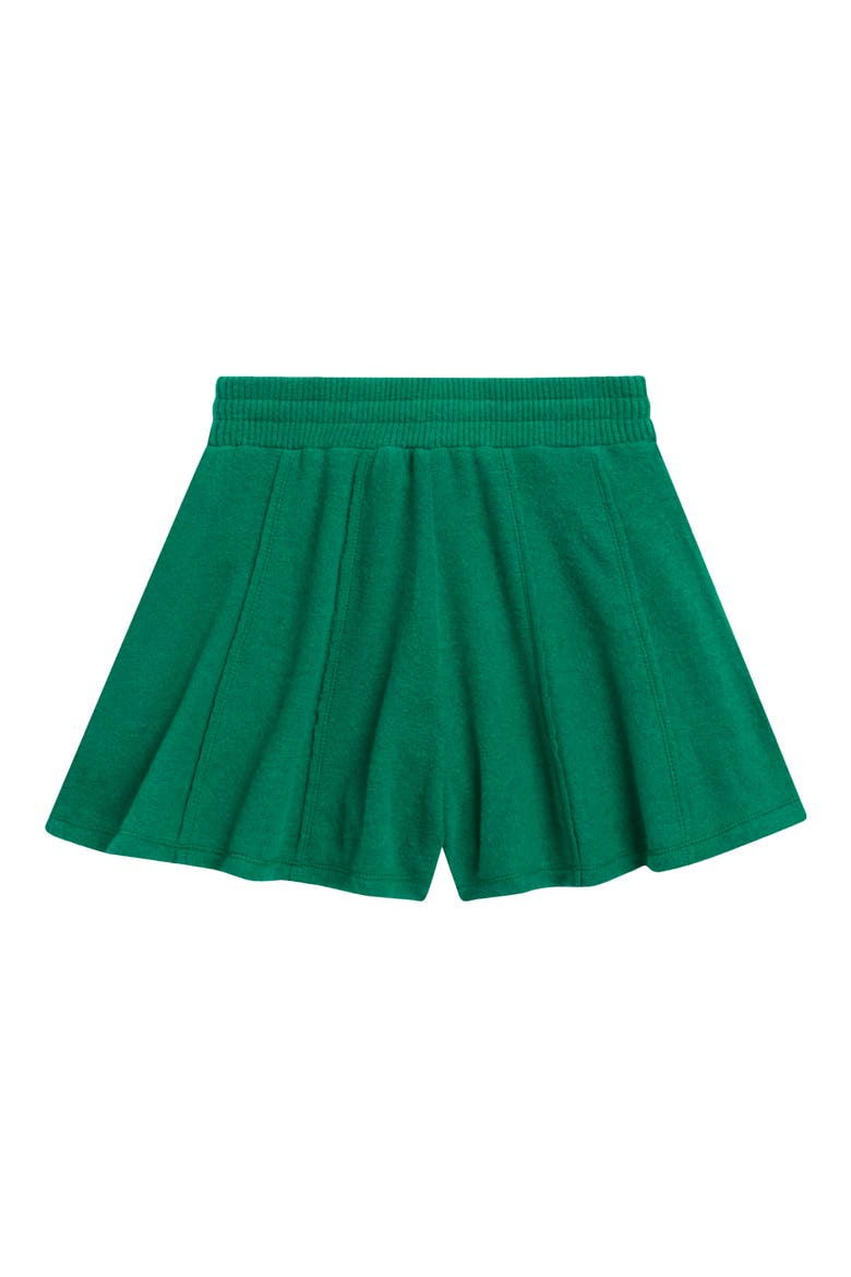 Kids' Hacci Pleated Pull-On Pants, Alternate, color, HEATHER SEAWEED