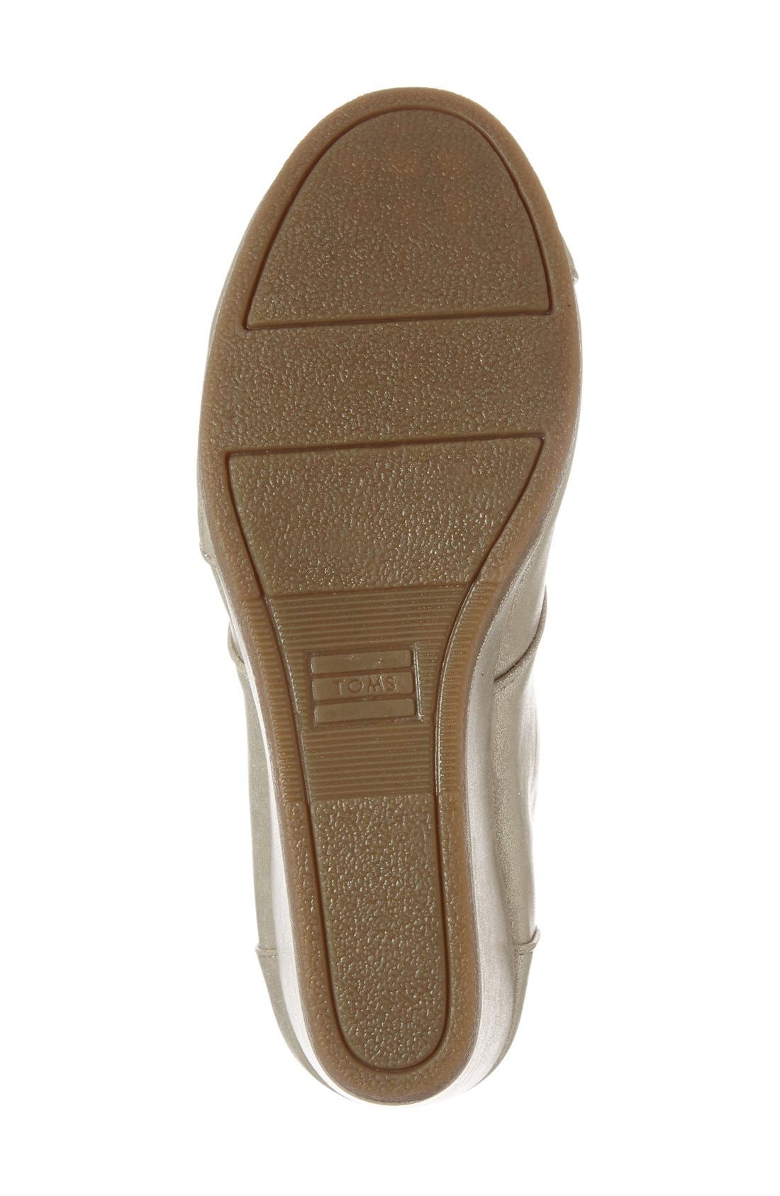 AN TEST TOMS 'Desert' Wedge Bootie, Alternate, color, GOLD