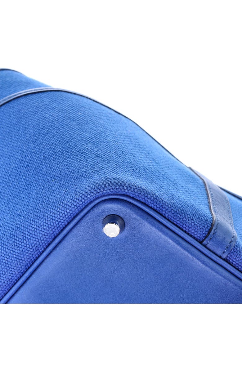 Pre-Owned Hermes Cargo Picotin Lock Bag Canvas and Swift PM, Alternate, color, Bleu France