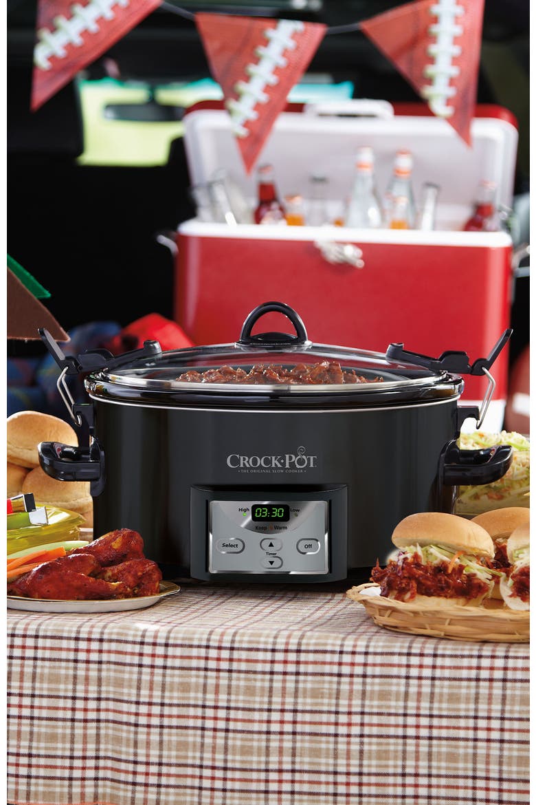 7-Quart Cook & Carry Slow Cooker, Alternate, color, Black