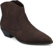 Journee Collection Taliah Western Ankle Boot - Wide Width Available