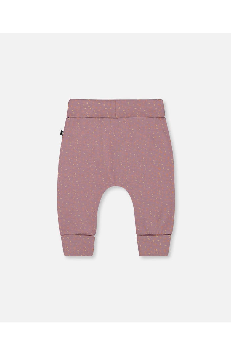 Deux par Deux Baby Girl's Organic Cotton Evolutive Pant Printed Pear Seeds, Alternate, color, 