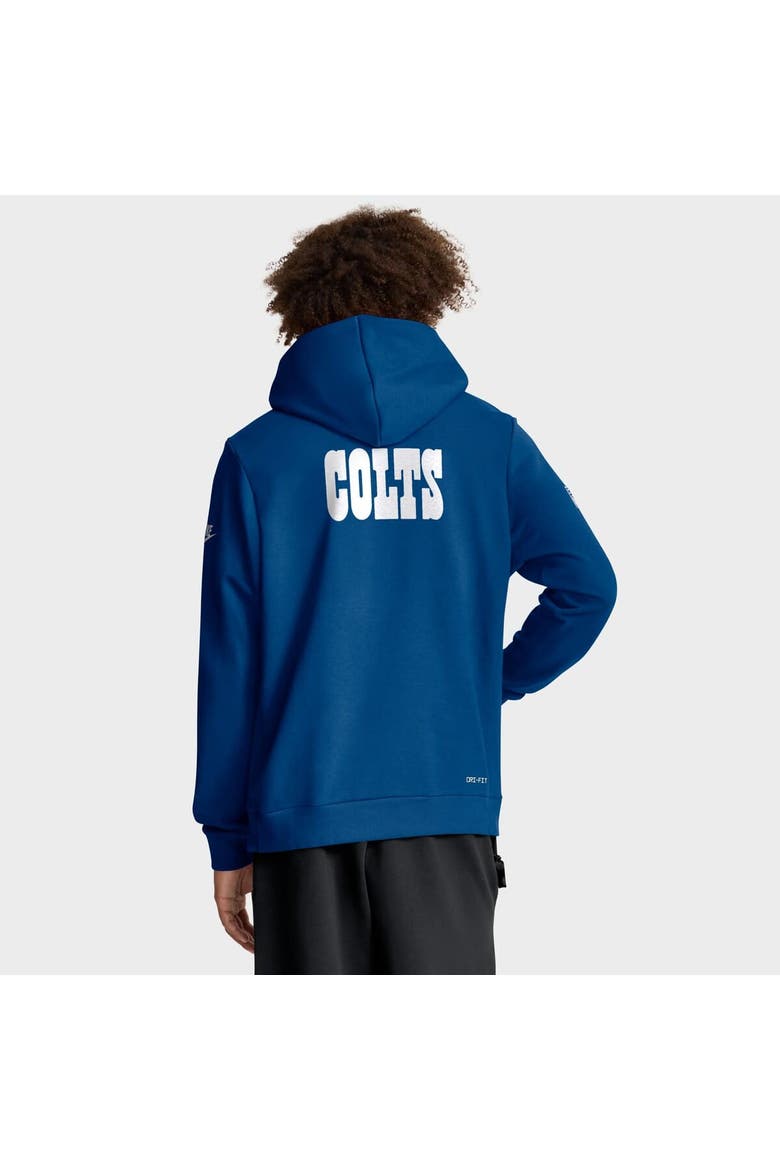 Men's Nike Royal Indianapolis Colts Sideline Standard Issue Alt 2 Dri-FIT Hoodie, Alternate, color, Royal