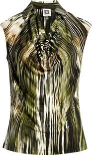 Anne Klein Extended Shoulder Cowl Neck Top