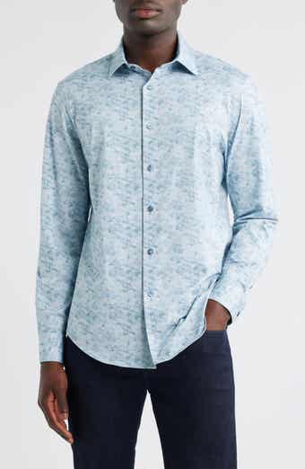 Bugatchi Jimmy OoohCotton® Abstract Floral Button-Up Shirt