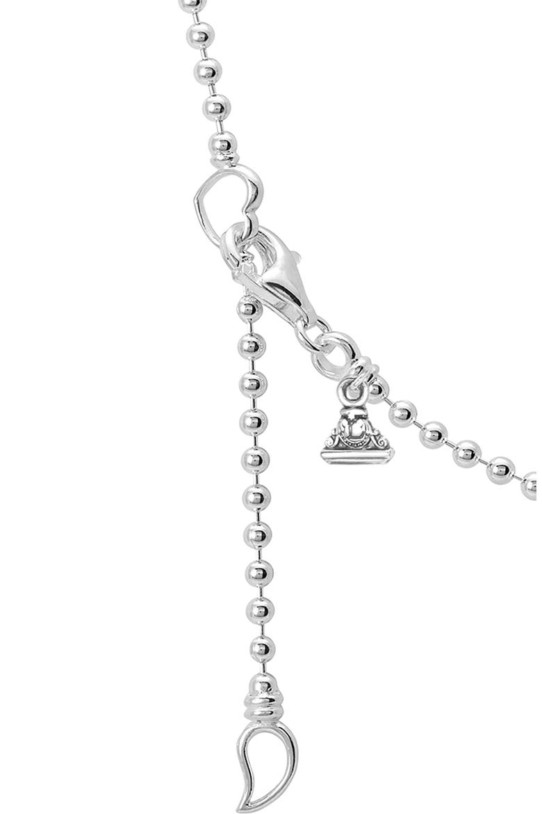 KSL Pyramid Pendant Necklace, Alternate, color, SILVER