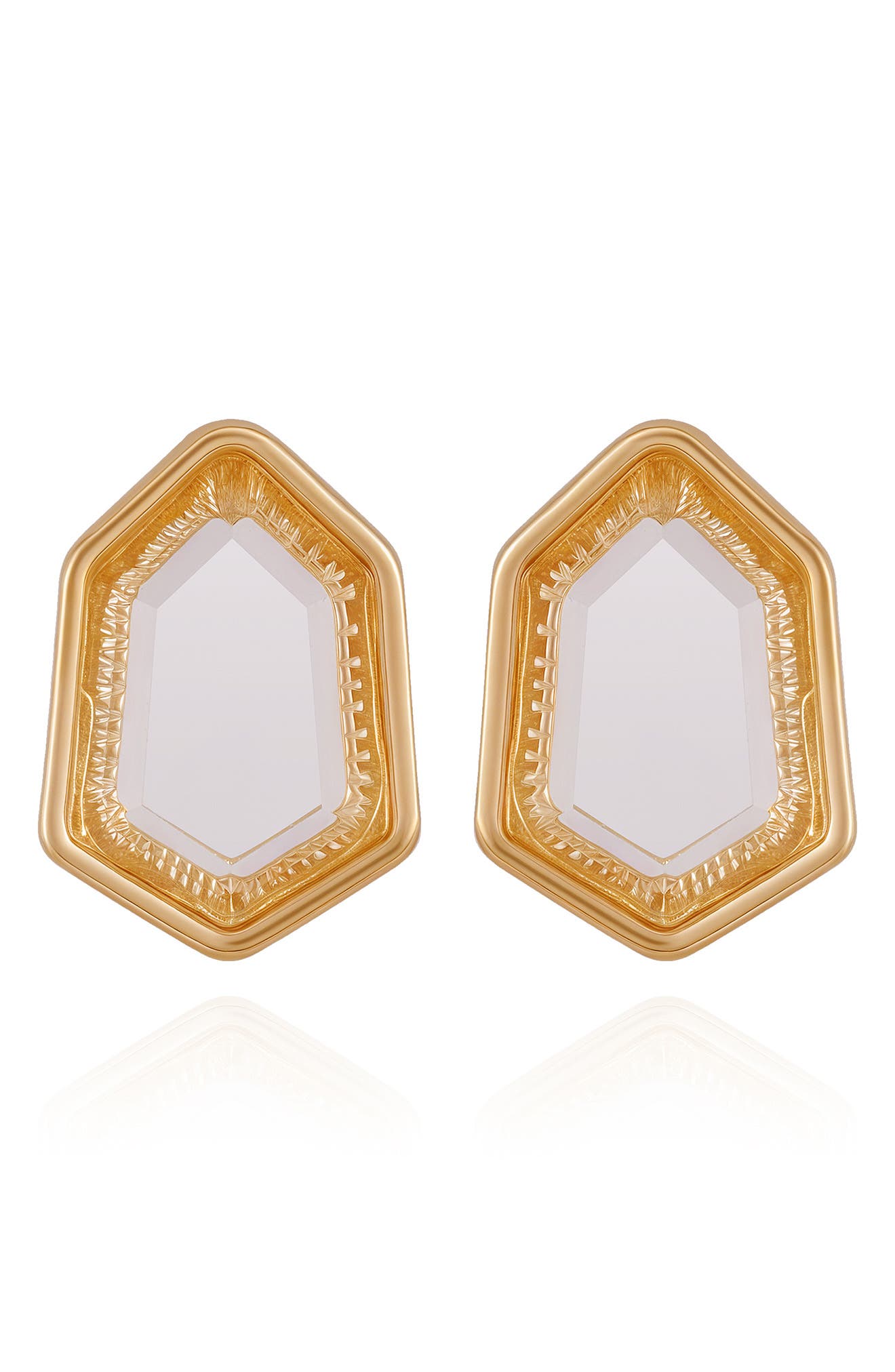 Vince Camuto Glass Stone Stud Earrings