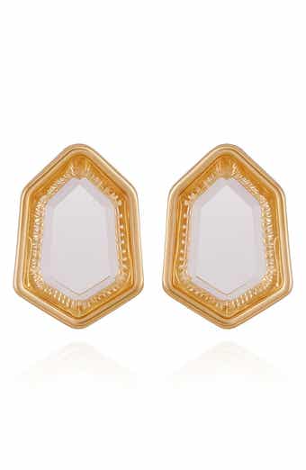 Vince Camuto Glass Stone Stud Earrings