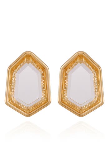 VINCE CAMUTO VINCE CAMUTO GLASS STONE STUD EARRINGS