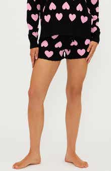 Beach Riot Balboa Heart Cotton Shorts