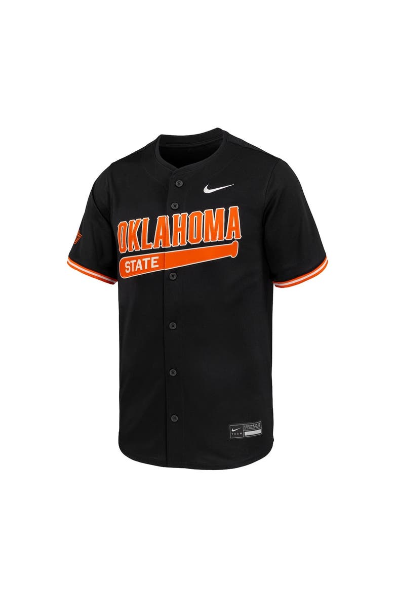 Men's Nike Black Oklahoma State Cowboys Limited Baseball Jersey, Alternate, color, Black