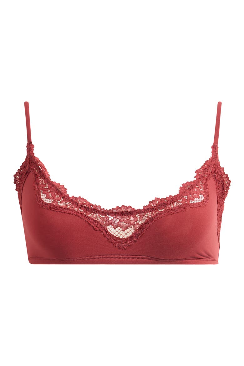 Fits Everybody Lace Scoop Bralette, Main, color, MERLOT
