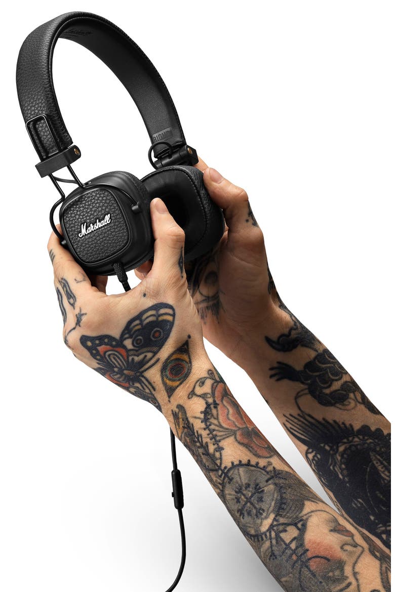 Major III Wired Headphones, Alternate, color, BLACK