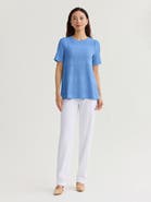 Misook Diamond Ribbed Texture Soft Knit Tunic