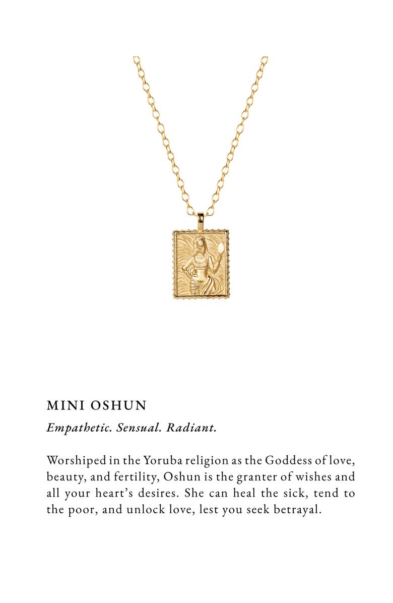 Awe Inspired Mini Oshun Pendant Necklace, Alternate, color, 