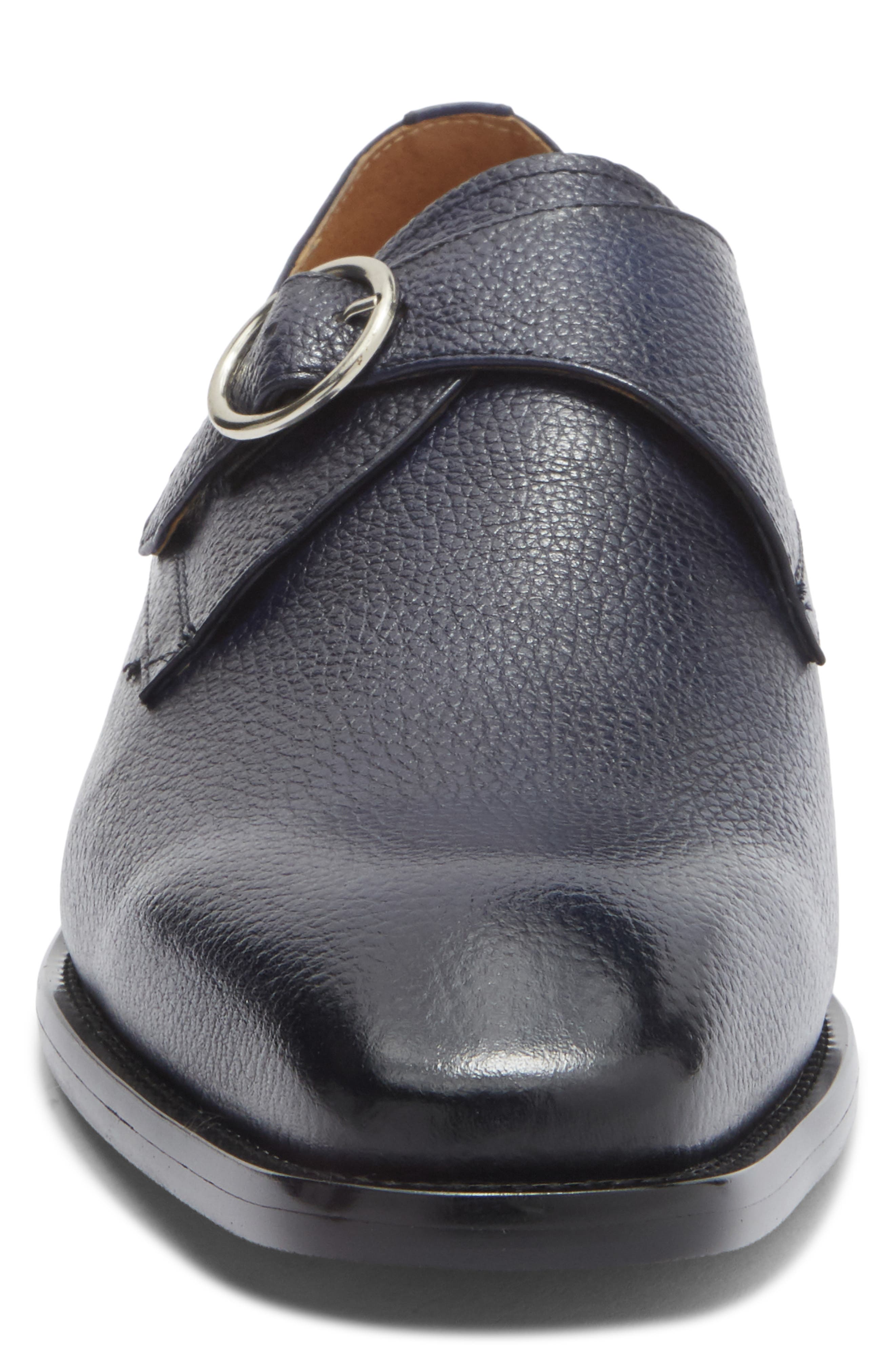 Maison Forte Vero Monk Shoe, Alternate, color, Navy