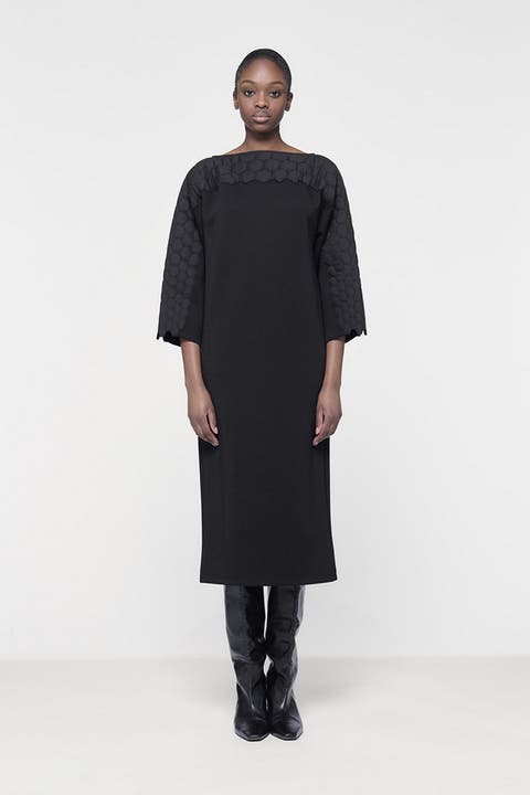 Quilted Embroidered Dress