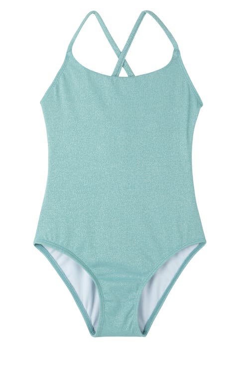 Sparkles Criss Cross Tie Back One Piece