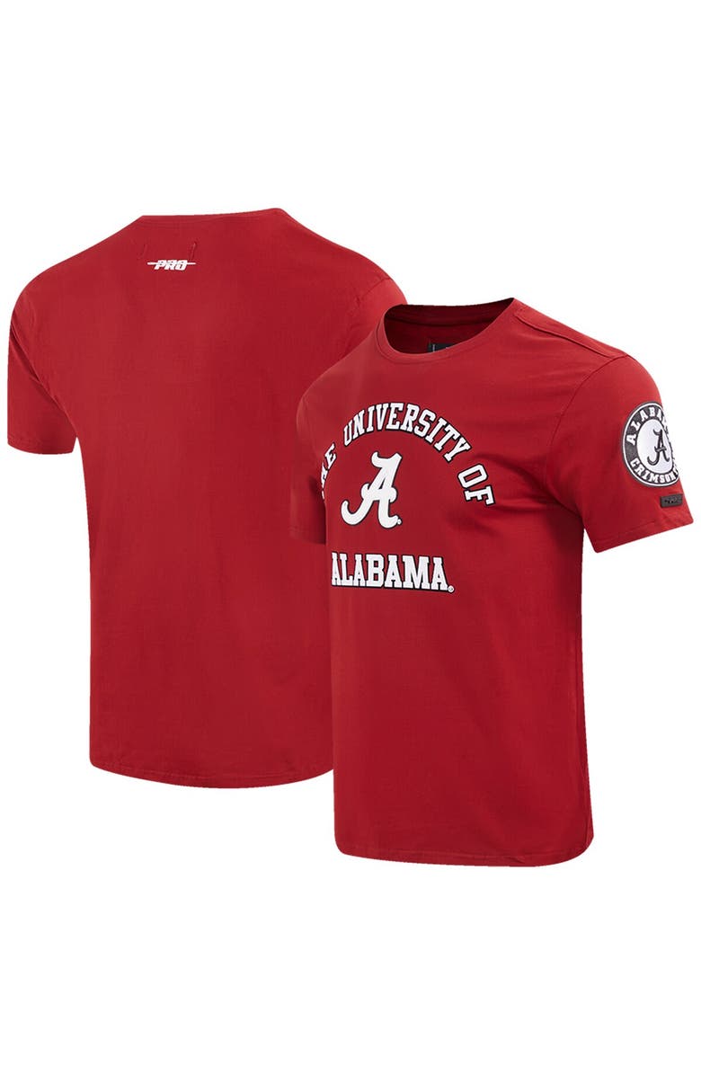 PRO STANDARD Men's Pro Standard Crimson Alabama Crimson Tide Classic Stacked Logo T-Shirt, Main, color, 