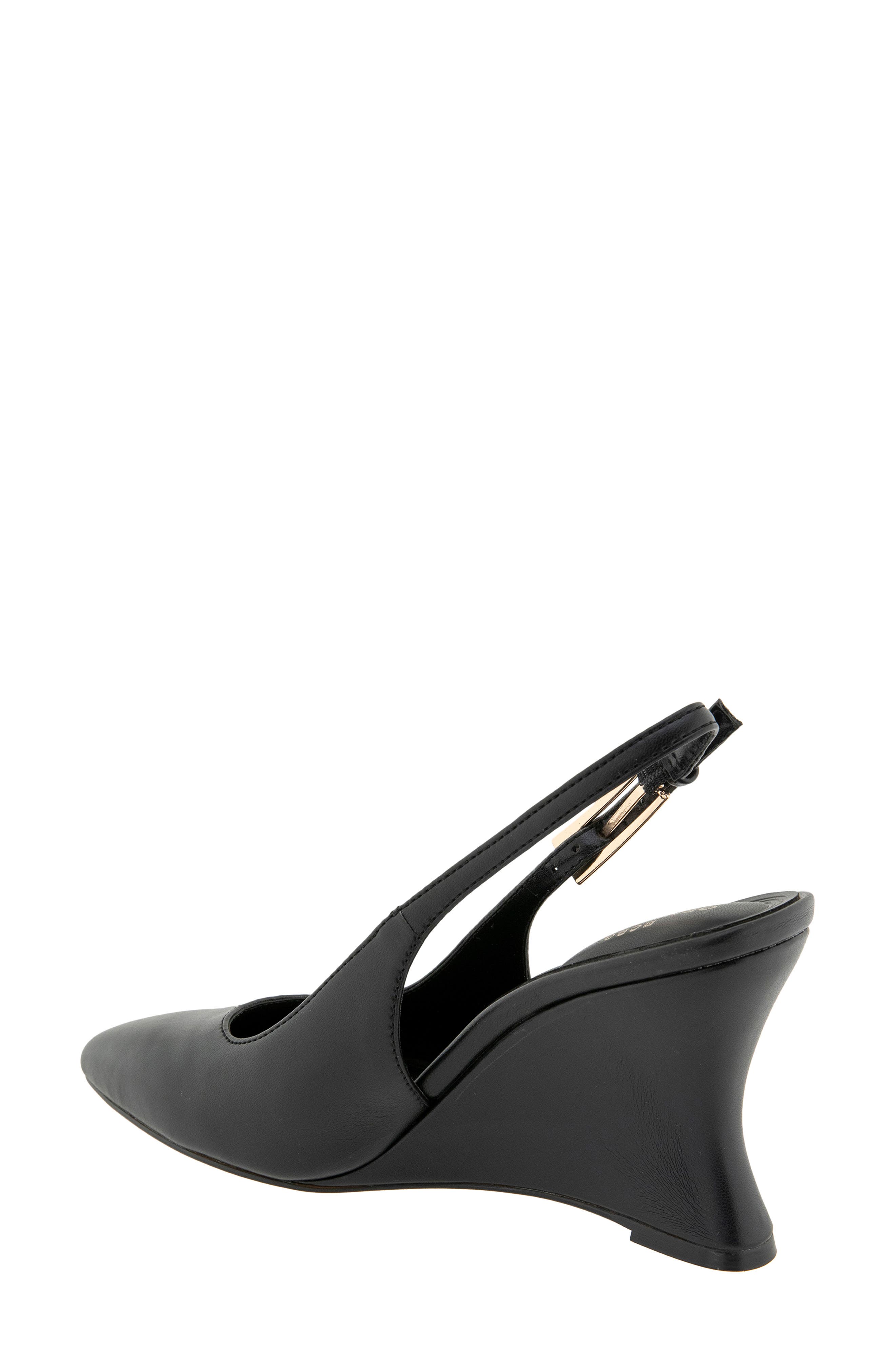 BCBGeneration Xyla Slingback Pointed Toe Wedge Pump, Alternate, color, Black