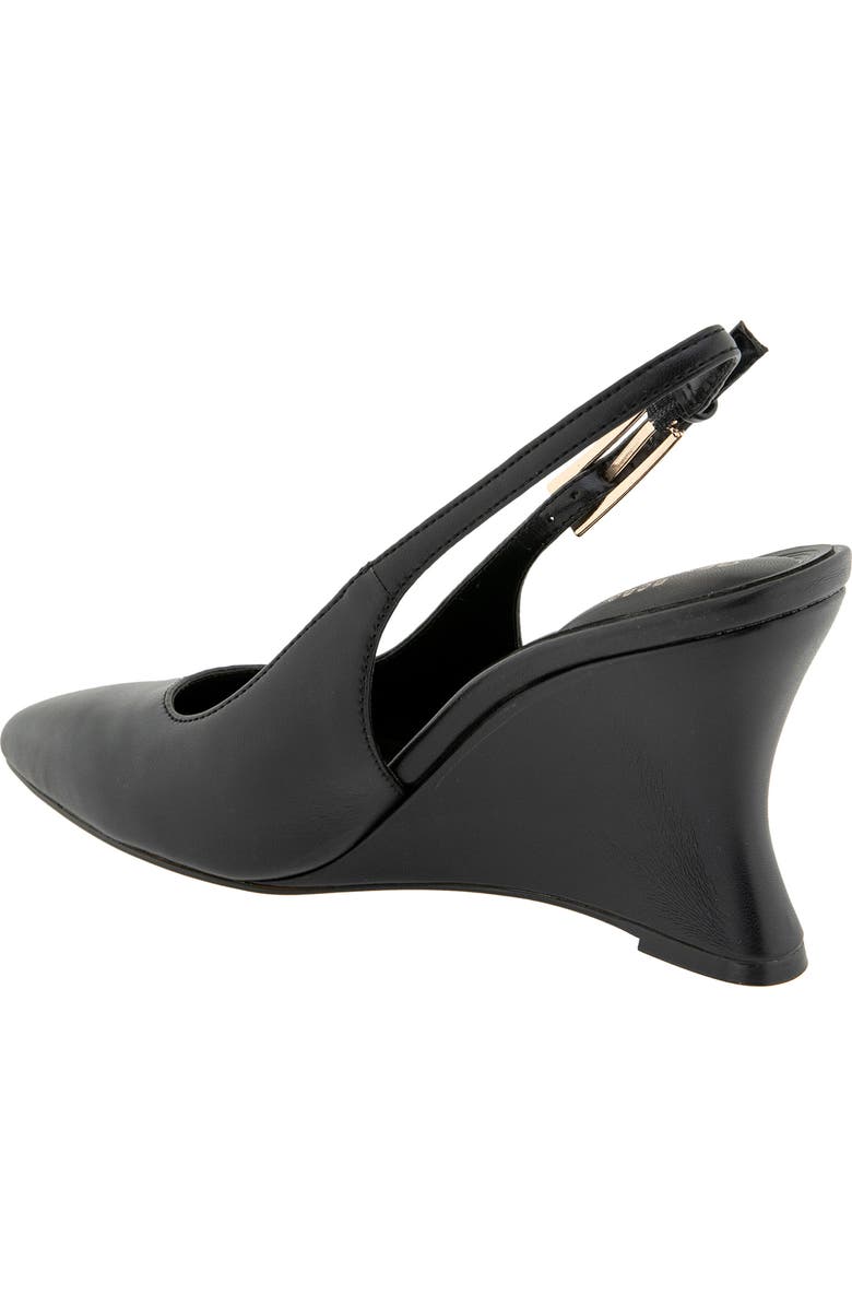 BCBGeneration Xyla Slingback Pointed Toe Wedge Pump, Alternate, color, Black