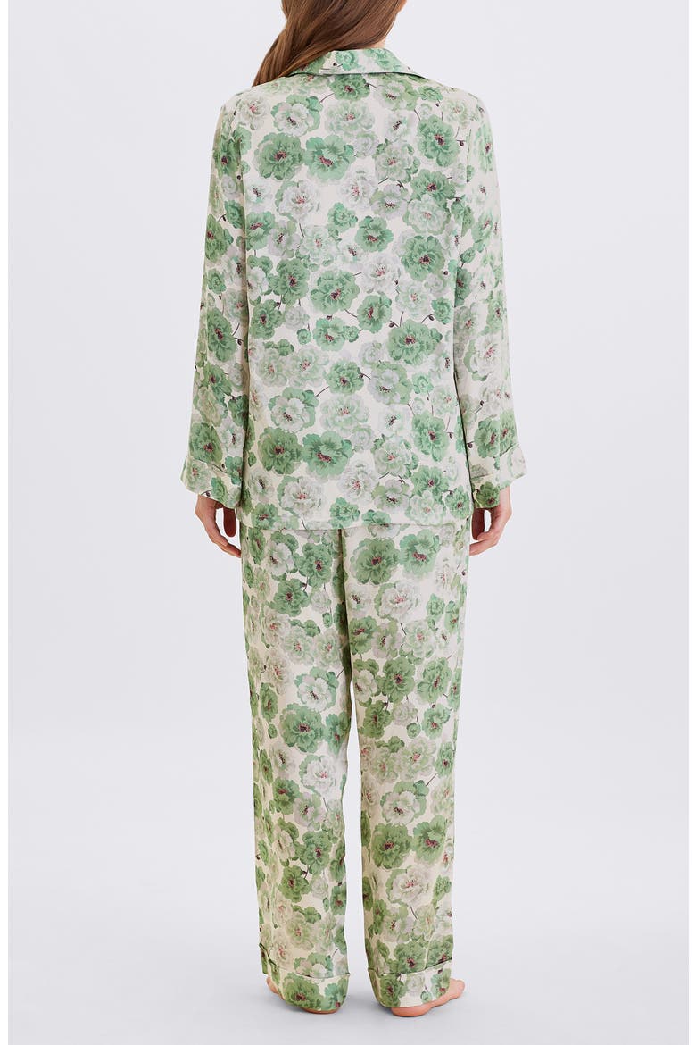 Florence Cotton Sateen Pajamas, Alternate, color, TEA GREEN