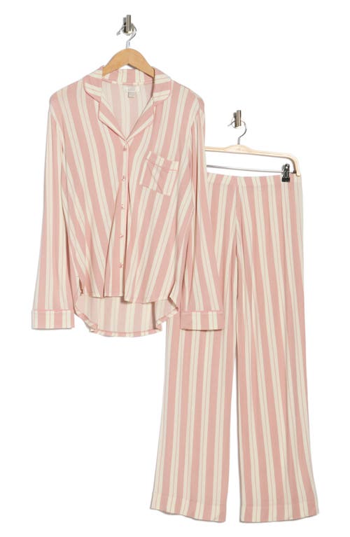 Nordstrom Rack Tranquility Long Sleeve Shirt & Pants Pajamas In Pink
