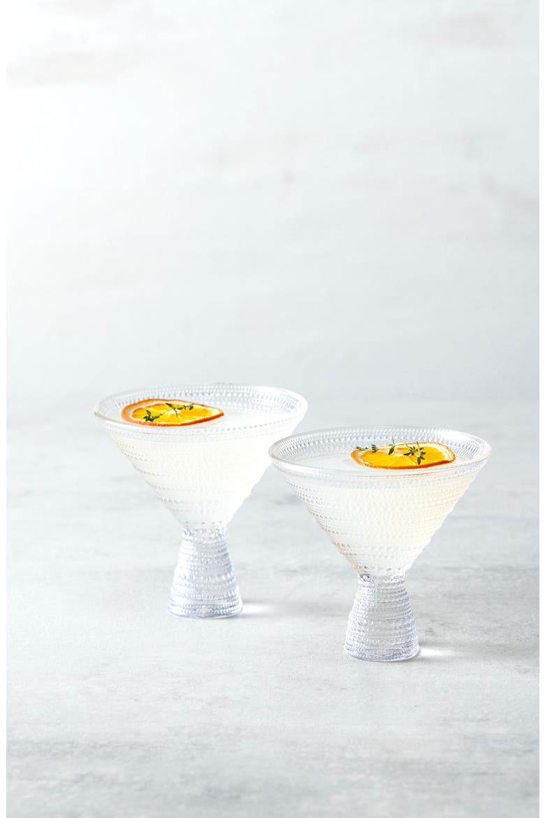 Jupiter Set of 2 Martini Glasses, Alternate, color, CLEAR