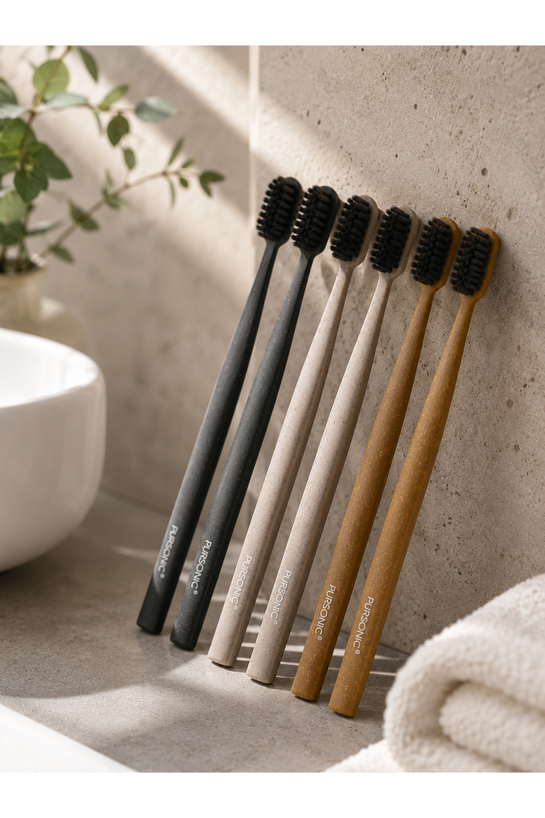 100% Eco-friendly Cedarwood Toothbrushes, Alternate, color, Multicolor