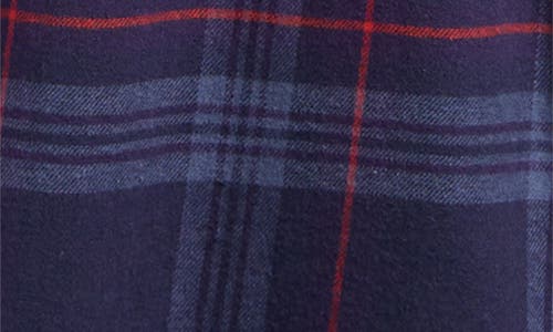 Skims Flannel Tartan Pyjama Trousers In Blue