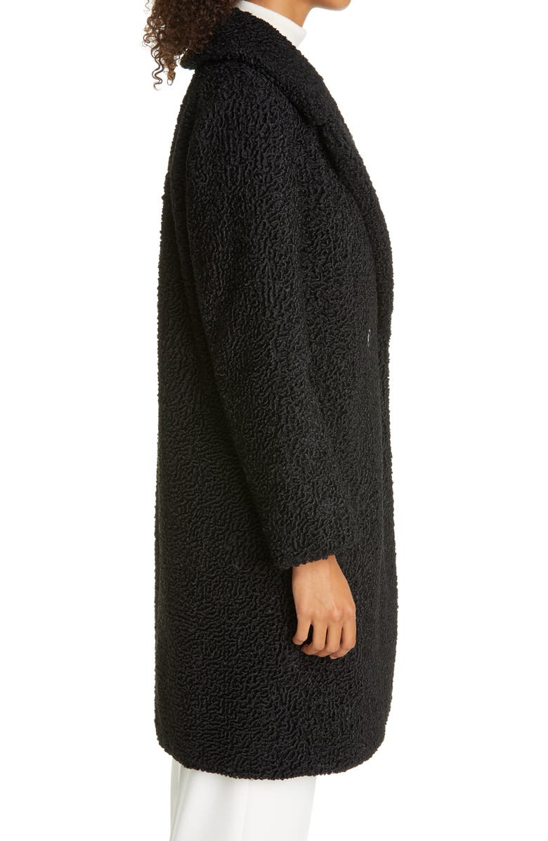 Club Monaco Astrakhan Faux Fur Coat, Alternate, color,