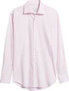 Peter Millar Langley Stripe Crown Lite Performance Twill Button-Up Shirt