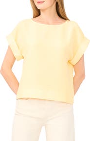 Halogen® Stitch Cuff Top