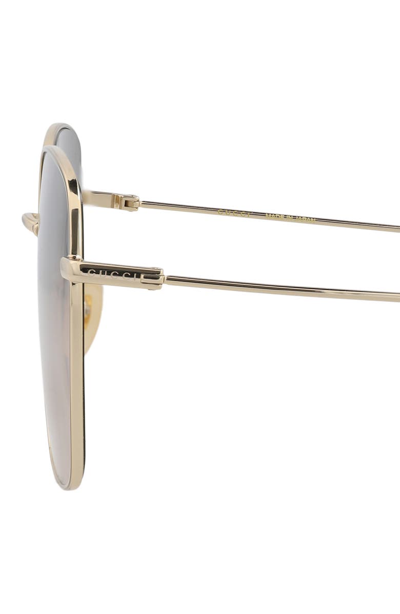 Gucci Novelty 60mm Rectangular Sunglasses, Alternate, color, 