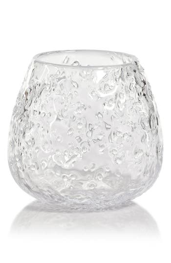 Zodax Elodie Textured Glass Vase In Transparent