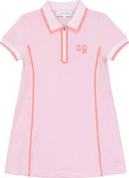 Charlotte & George Cotton Polo Dress with Contrast Trim