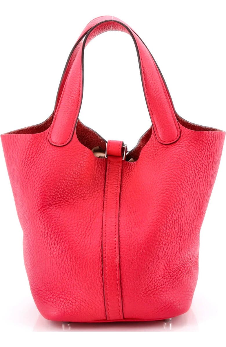 Pre-Owned Hermes Picotin Lock Bag Clemence PM, Alternate, color, Rose Extreme