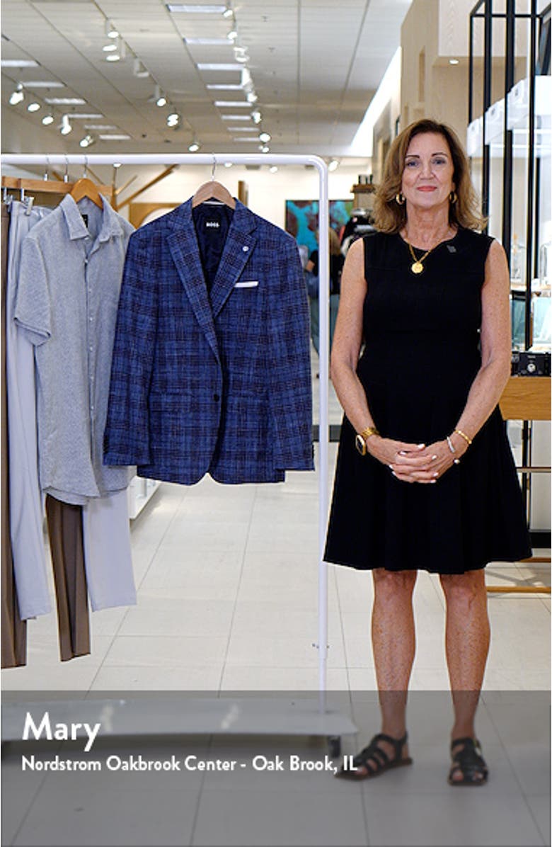 Hutson Plaid Virgin Wool, Cotton & Linen Blend Sport Coat, sales video thumbnail