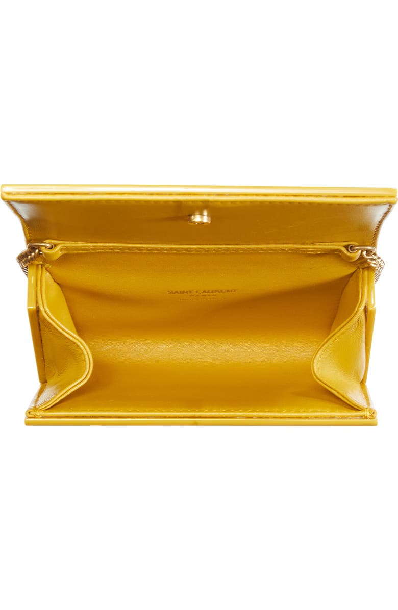Saint Laurent VICKY MINI PLEXIGLASS BAG, Alternate, color, Daffodil