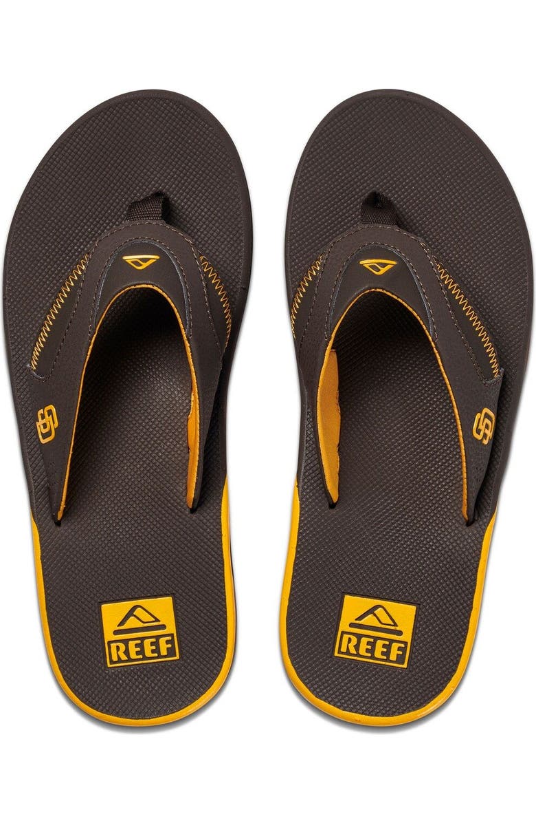 Reef Men's REEF San Diego Padres Fanning Bottle Opener Sandals, Alternate, color,
