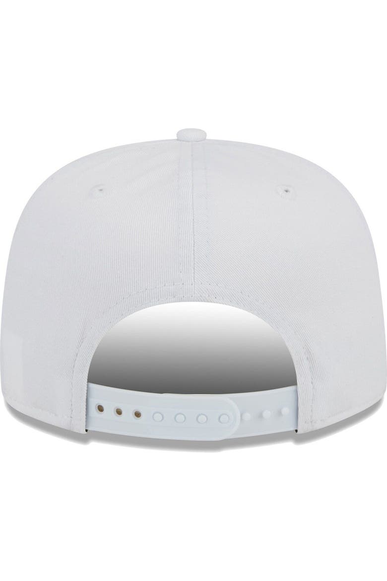 Men's New Era White Los Angeles Rams Tee Golfer 9FIFTY Snapback Hat, Alternate, color, White
