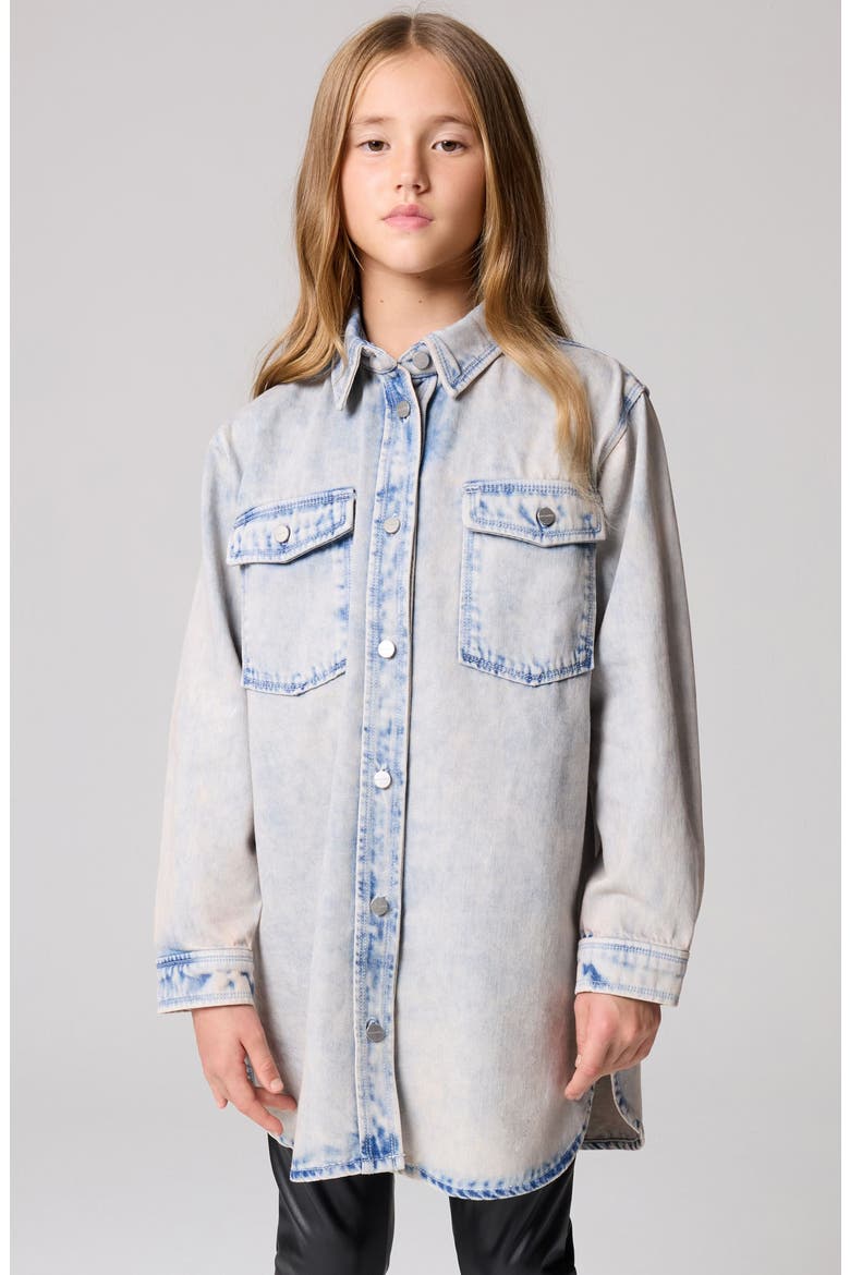 Kids' Denim Shirt Jacket, Alternate, color, GREY