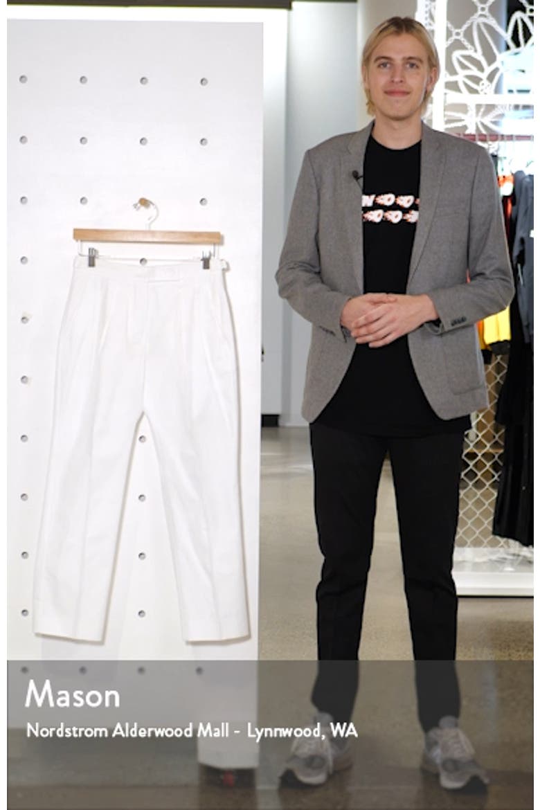 Lucas Straight Leg Gabardine Ankle Pants video
