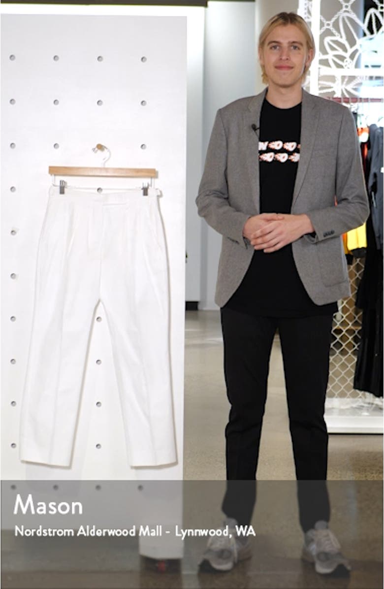 Lucas Straight Leg Gabardine Ankle Pants, sales video thumbnail
