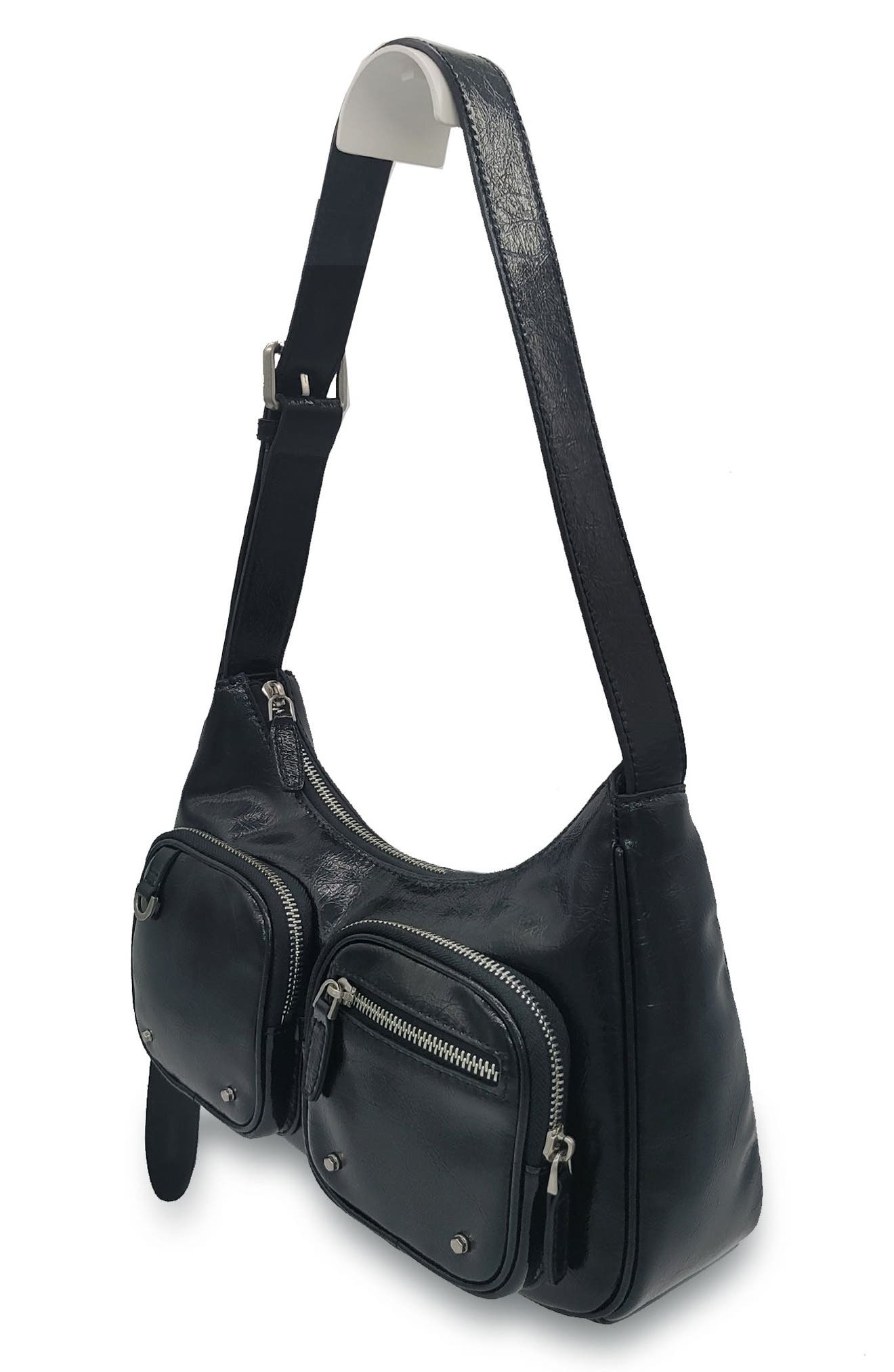 Oryany Out Pocket Leather Shoulder Bag, Alternate, color, 