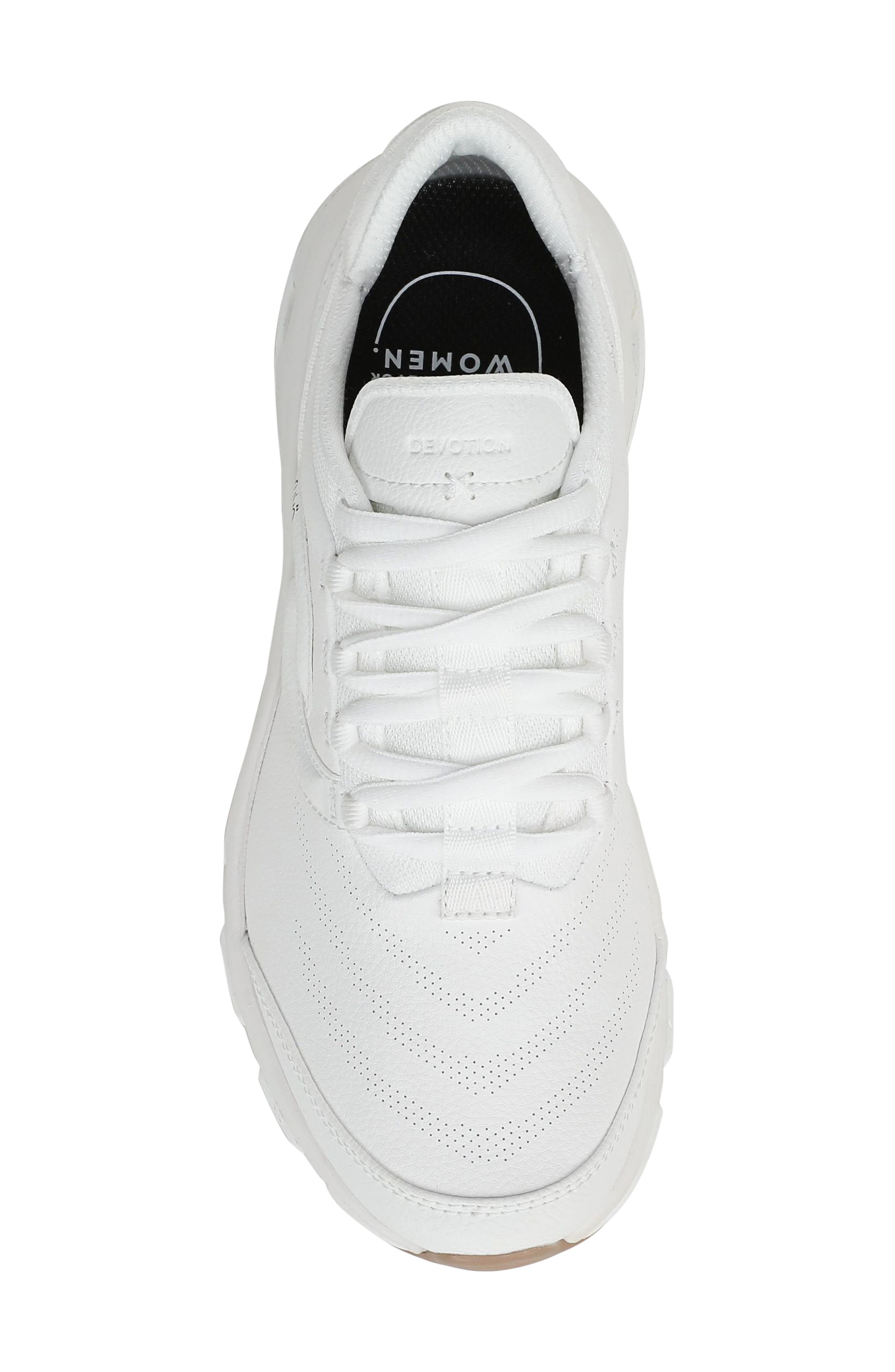 Devotion SR Walking Shoe, Alternate, color, WHITE LEATHER