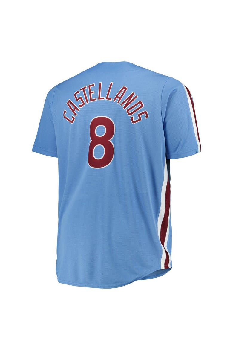 Men's Nick Castellanos Light Blue Philadelphia Phillies Big & Tall Replica Player Jersey, Alternate, color, Light Blue