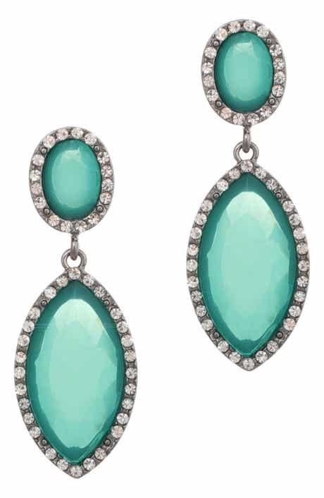 Adornia Crystal Halo Drop Earrings