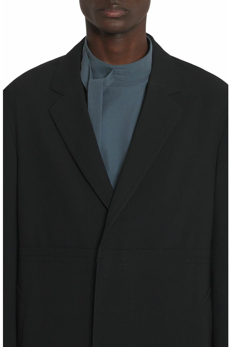 Wool Coat, Alternate, color, Black