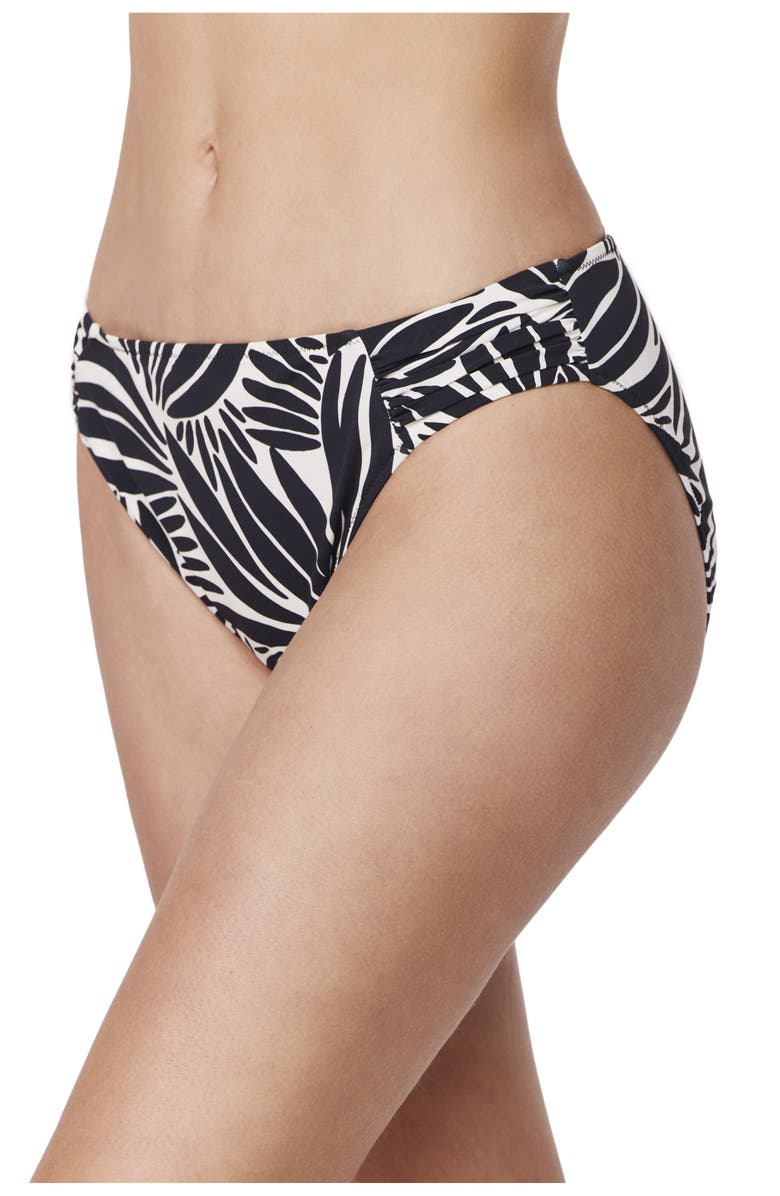 Profile by Gottex Comeback Mid Rise Swim Bottom, Main, color, Black-White
